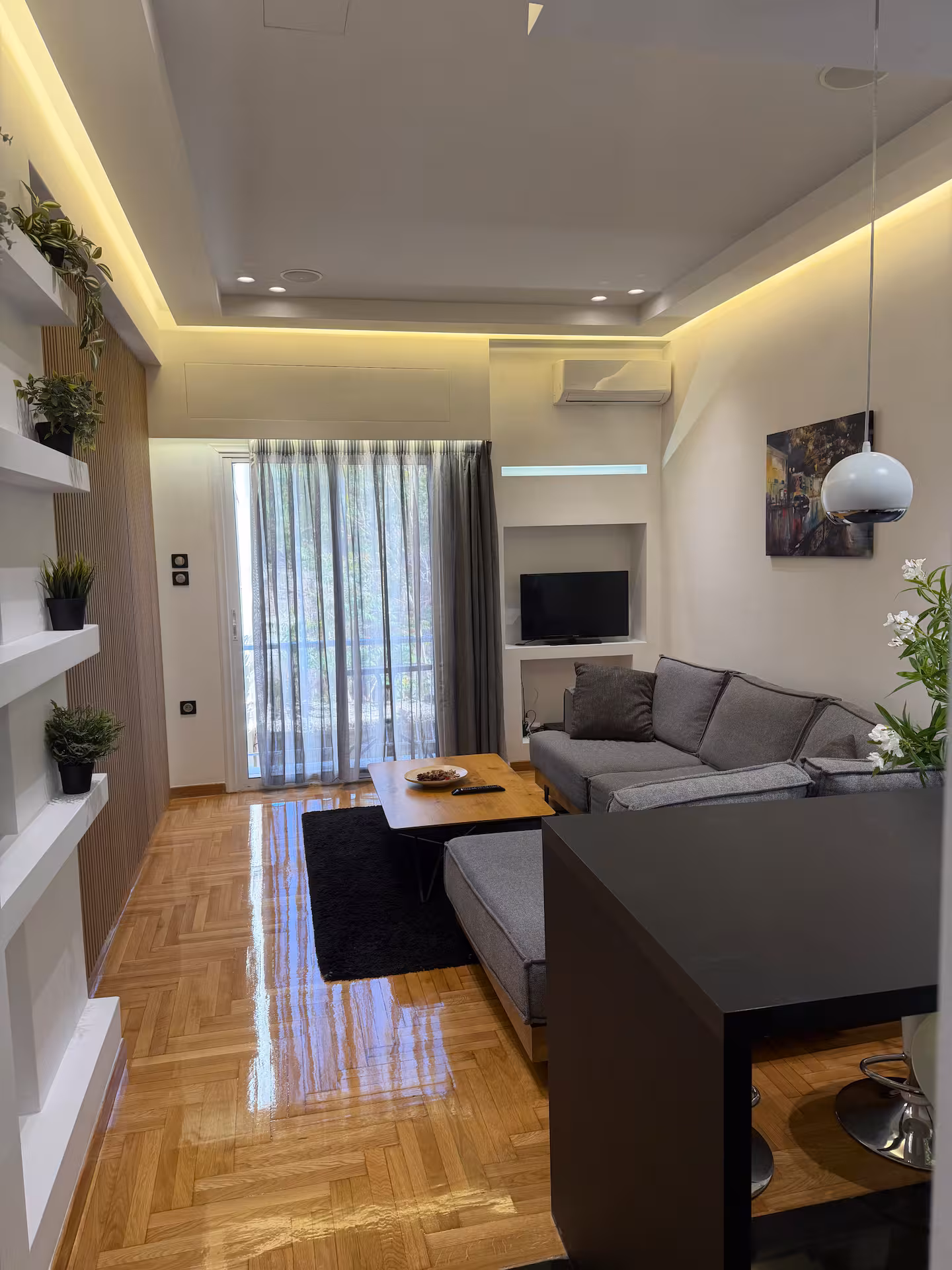 Main living-room view at GS Luxury Residence Plaka